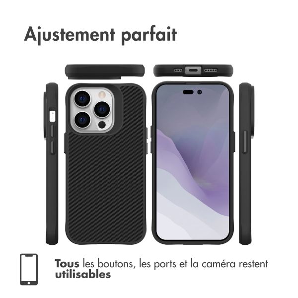imoshion Rugged Hybrid Carbon Case Apple iPhone 14 Pro Max - Noir