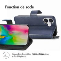 imoshion Étui de téléphone portefeuille Luxe iPhone 16 Plus - Bleu foncé