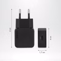 Accezz Chargeur GaN Ultra Slim - USB-C - 20 W - Noir