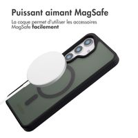 Accezz Coque Givrée Robuste avec MagSafe Samsung Galaxy S25 - Noir