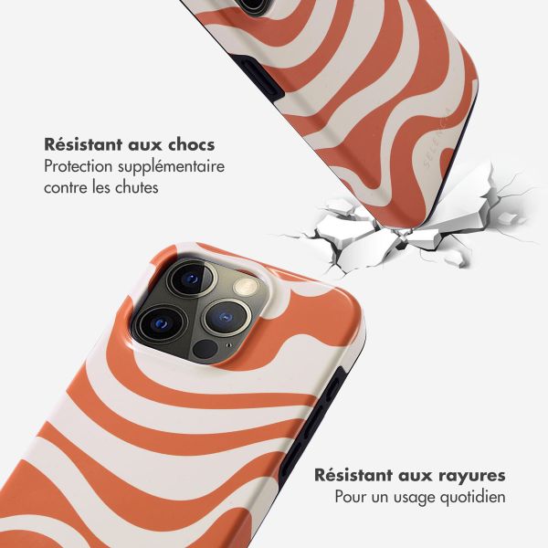 Selencia Coque arrière Vivid Tough iPhone 15 Pro - Dream Swirl Orange