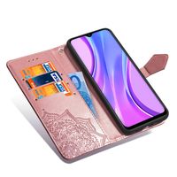 Etui de téléphone portefeuille Mandala Xiaomi Redmi 9