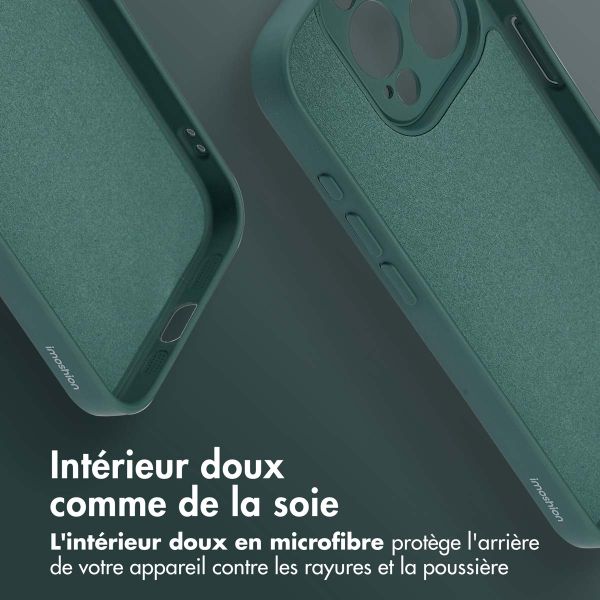 imoshion Coque Couleur avec MagSafe iPhone 15 Pro - Vert foncé