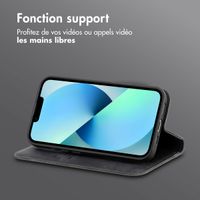 imoshion Étui de téléphone portefeuille Slim Apple iPhone 14 / 13 - Noir