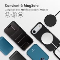 imoshion Coque arrière Color avec cordon amovible et MagSafe Apple iPhone Air - Noir