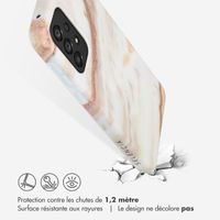 Selencia Aurora Coque Fashion Samsung Galaxy A33 - ﻿Coque durable - 100 % recyclée - Marbre Blanc