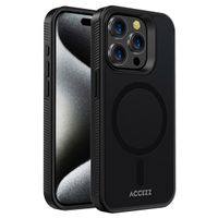 Accezz Coque Givrée Robuste avec MagSafe Apple iPhone 15 Pro - Noir