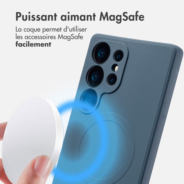 imoshion Coque Couleur avec MagSafe Samsung Galaxy S25 Ultra - Bleu foncé