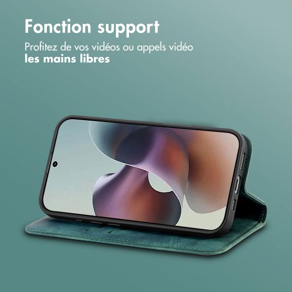 imoshion Étui de téléphone portefeuille Slim Motorola Moto G56 - Vert