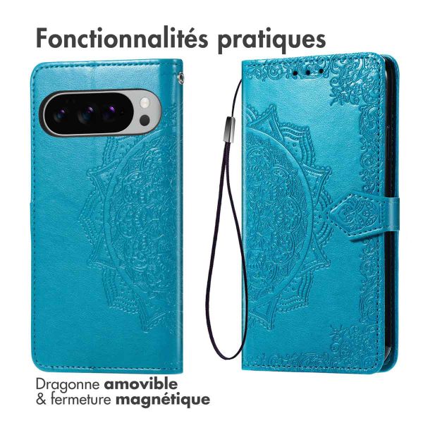 imoshion Etui de télephone Mandala Google Pixel 10 Pro XL - Turquoise