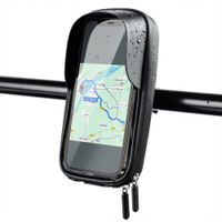 imoshion Support de téléphone pour vélo résistant aux éclaboussures avec pare-soleil - Noir