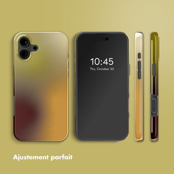 Selencia Coque arrière Vivid avec MagSafe Apple iPhone 16 - Gradient Olive Dust