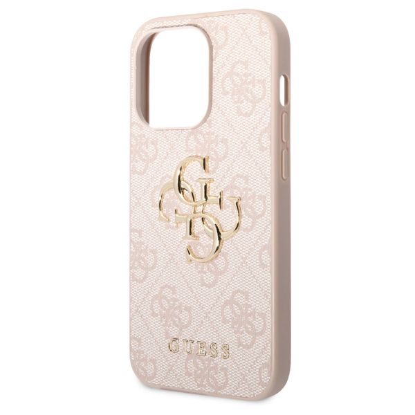 Guess Coque 4G Metal Logo Backcover Apple iPhone 15 Pro - Rose