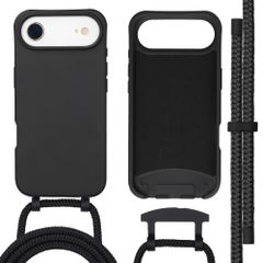 imoshion Coque arrière Color avec cordon amovible et MagSafe Apple iPhone Air - Noir
