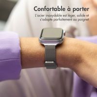 imoshion Bracelet milanais fin Apple Watch Series 1 à 9 / SE (38/40/41 mm) | Series 10 (42 mm) - Argent