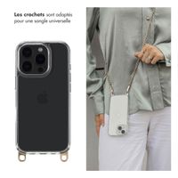 Selencia Coque avec crochets amovibles iPhone 16 Pro - Transparent