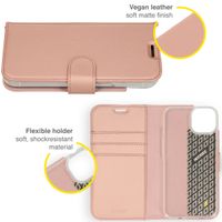 Accezz Étui de télephone Wallet Apple iPhone 14 Plus - Rose Doré