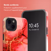 Selencia Coque arrière Vivid Apple iPhone 13 - Rosy Marble