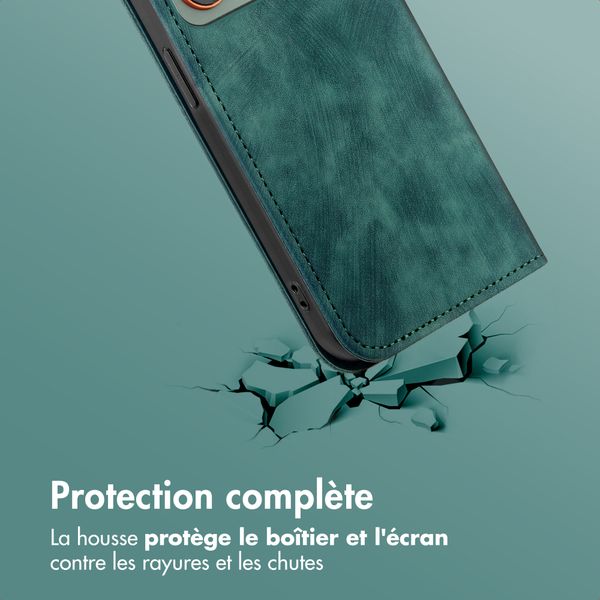 imoshion Étui de téléphone portefeuille Slim Motorola Edge 70 - Vert