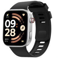imoshion Bracelet silicone Xiaomi Smart Band 9 / 8 Pro / Redmi Watch 6 / 5 / 4 - Noir