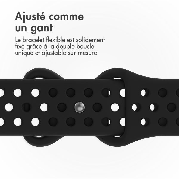 imoshion Bracelet sport⁺ Apple Watch Series 1 á 9 / SE (38/40/41 mm) | Series 10 (42 mm) - Taille M/L - Noir