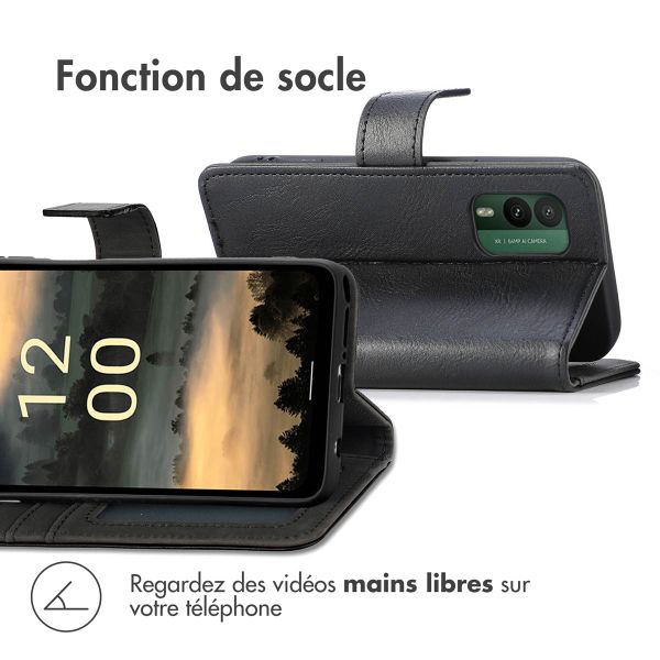 imoshion Étui de téléphone portefeuille Luxe Nokia XR21 - Noir