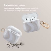 Selencia Coque Vivid Apple AirPods 4 - Desert Waves Beige