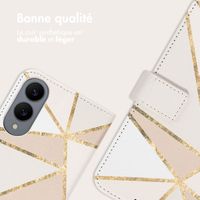 imoshion Étui de télephone portefeuille Design Samsung Galaxy S25 Edge - Beige Graphic