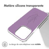 imoshion Coque Design iPhone 14 Pro - Floral Purple