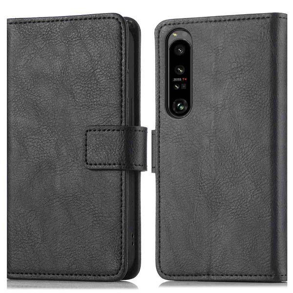 imoshion Étui de téléphone portefeuille Luxe Sony Xperia 1 IV - Noir