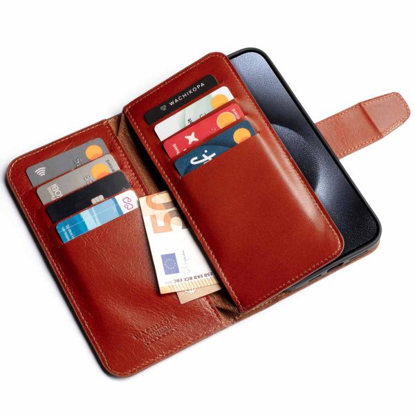 Wachikopa Étui de téléphone portefeuille Multi Wallet iPhone 15 Pro - British