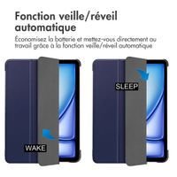 imoshion Coque tablette Trifold Apple iPad Air 13 pouces (2025) M3 / (2024) M2 - Bleu foncé
