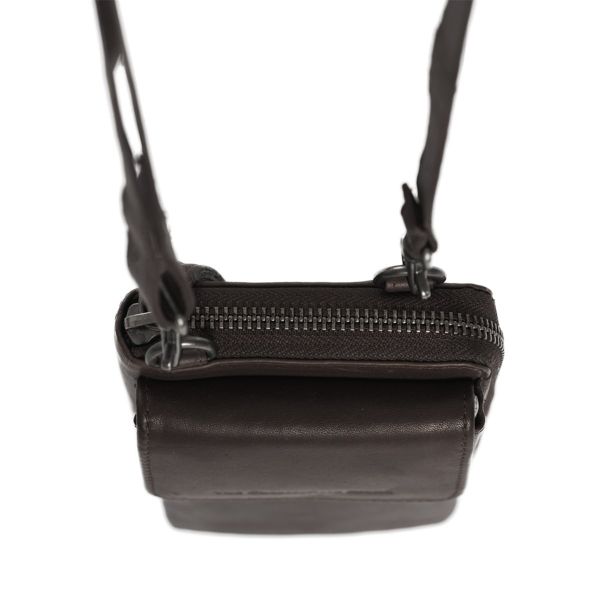 The Chesterfield Brand Pochette téléphone Malaga - Cuir véritable - Brun foncé