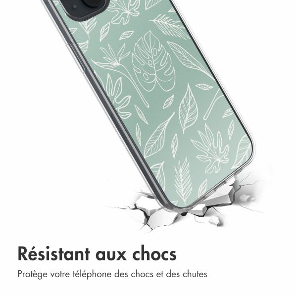 imoshion Coque Design iPhone 14 - Leaves Line-Art