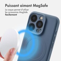 imoshion Coque Couleur avec MagSafe iPhone 15 Pro - Bleu foncé