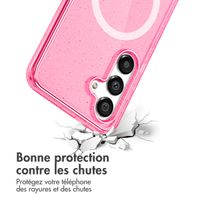 imoshion Coque Pailletée avec MagSafe Samsung Galaxy S25 Plus - Rose