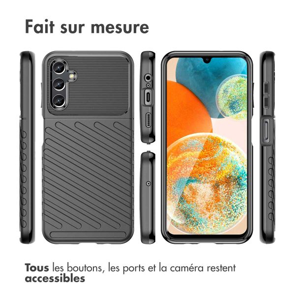 imoshion Coque arrière Thunder Samsung Galaxy A14 (5G/4G) - Noir