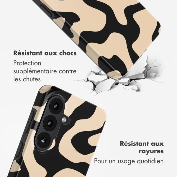 Selencia Coque arrière Vivid Samsung Galaxy S26 - Art Wave Black