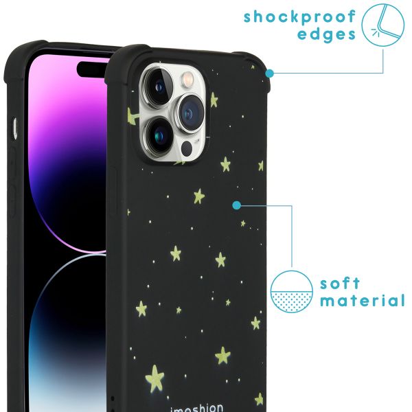 imoshion Coque Design avec cordon Apple iPhone 14 Pro Max - Stars Gold