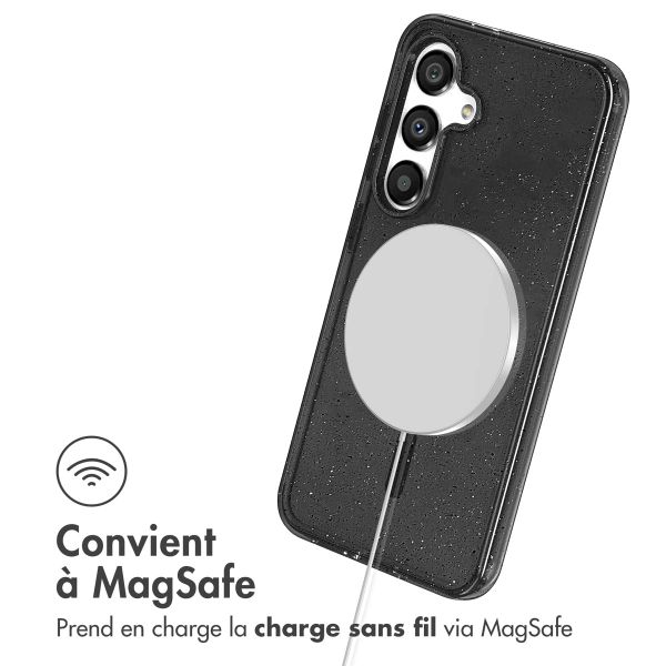 imoshion Coque Pailletée avec MagSafe Samsung Galaxy S25 - Glitter Noir