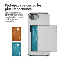 imoshion Coque arrière avec porte-cartes iPhone 16e - Gris