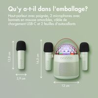 imoshion Sing & Shine Karaoke Set - Enceinte et 2 micros - Mintgreen