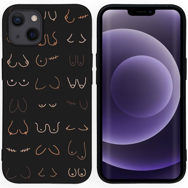 imoshion Coque Design iPhone 13 - Boobs all over - Noir