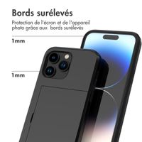 imoshion Coque arrière avec porte-cartes iPhone 14 Pro - Noir