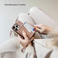 Selencia Coque de télephone Sera avec cordon et porte-cartes enveloppe Samsung Galaxy A36 / A56 - Old Pink