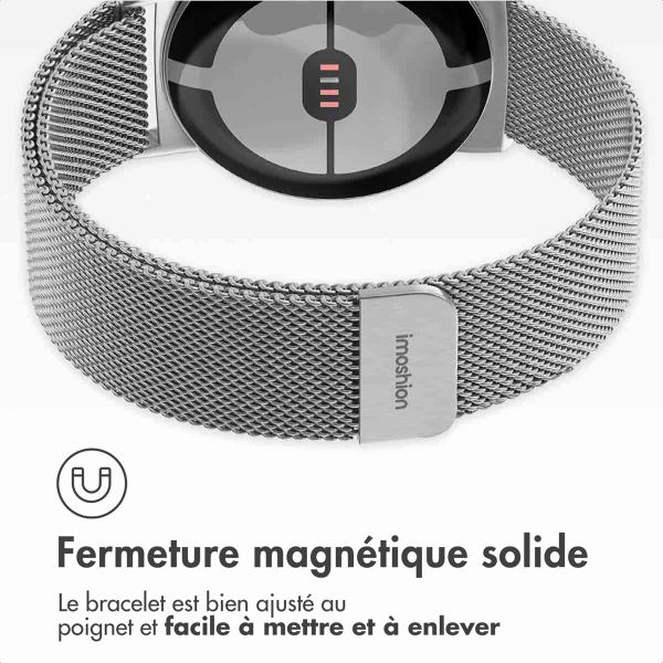 imoshion Bracelet magnétique milanais Google Pixel Watch 3 - 45 mm - Argent