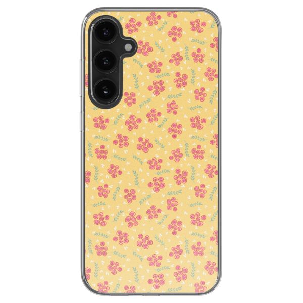 imoshion Coque design pour Samsung Galaxy S23 FE - Sunny Yellow Petite Flowers