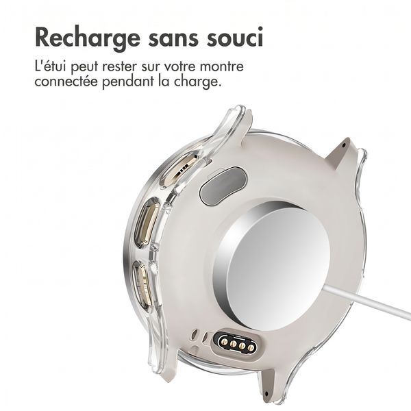 imoshion Coque rigide à couverture complète Garmin Venu 3s - Transparent