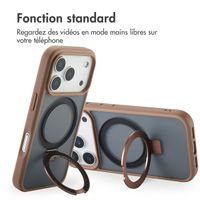 Accezz Coque Ring Stand avec MagSafe Apple iPhone 17 Pro - Marron