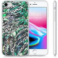 imoshion Coque Design iPhone SE (2022 / 2020) / 8 / 7 / 6s - Jungle - Blanc